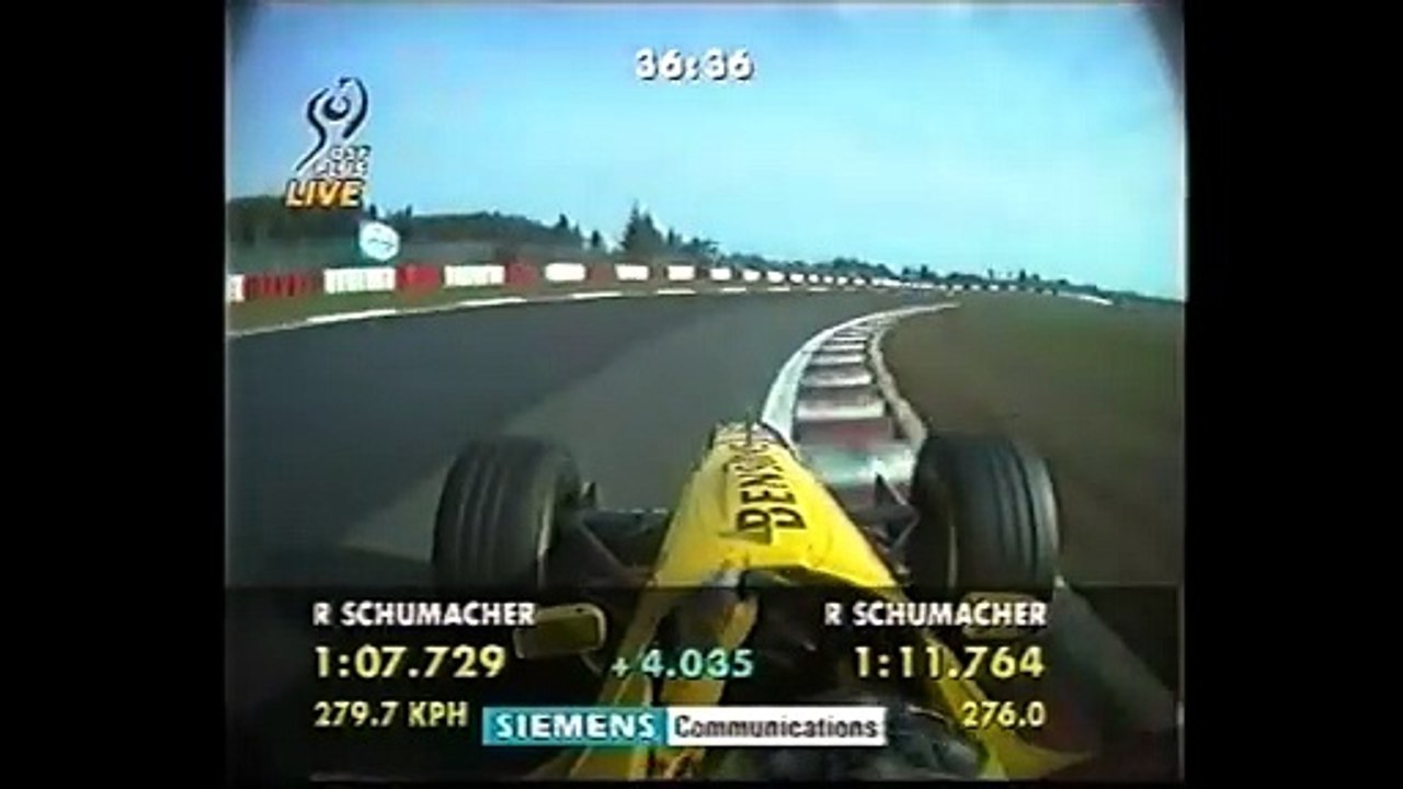 Ralf Schumacher F1 Onboard Nurburgring 1998