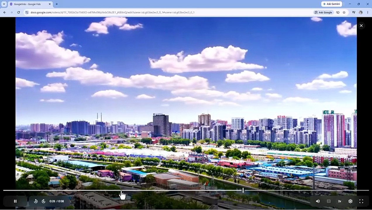 Google Vids 57 Full Screen Project Playback and Review