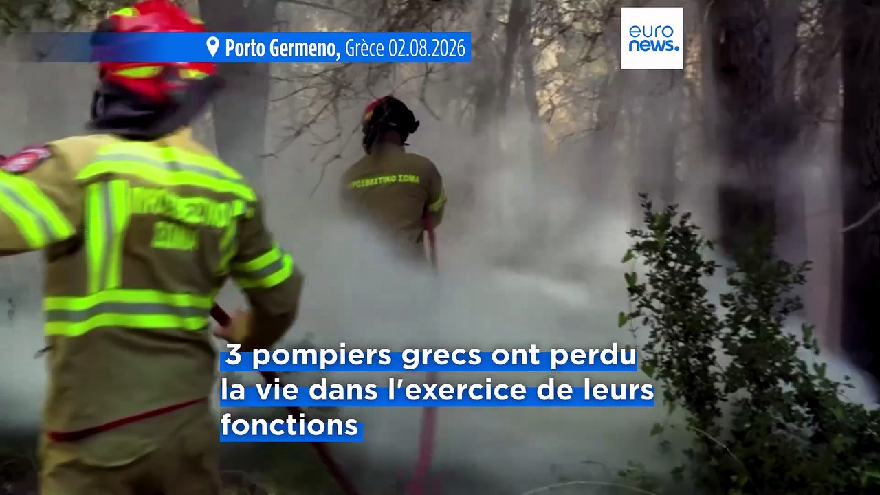 Feux de forêt en Europe : la Grèce lutte encore, nouveaux foyers en Espagne