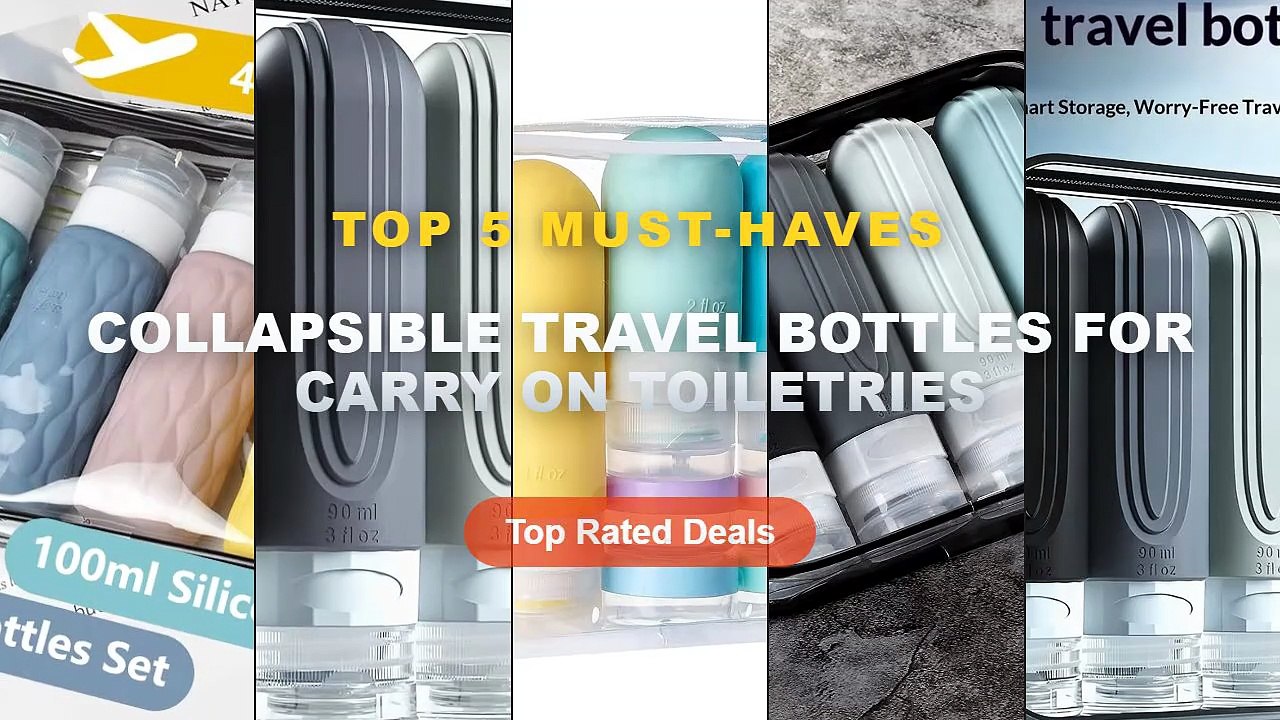 Best Collapsible Travel Bottles For Carry On Toiletries on AliExpress | Review - 90ml/Set Silicone Travel Cosmetics Bott...