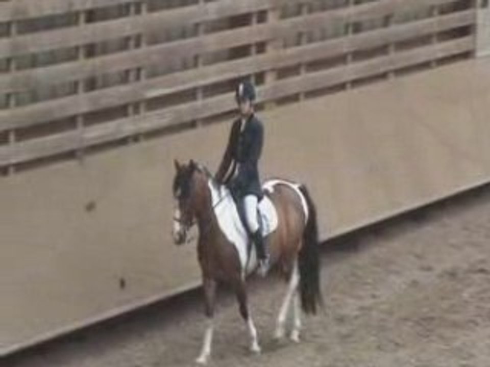 Irokwa et moi avant notre reprise de dressage le 06/07/08