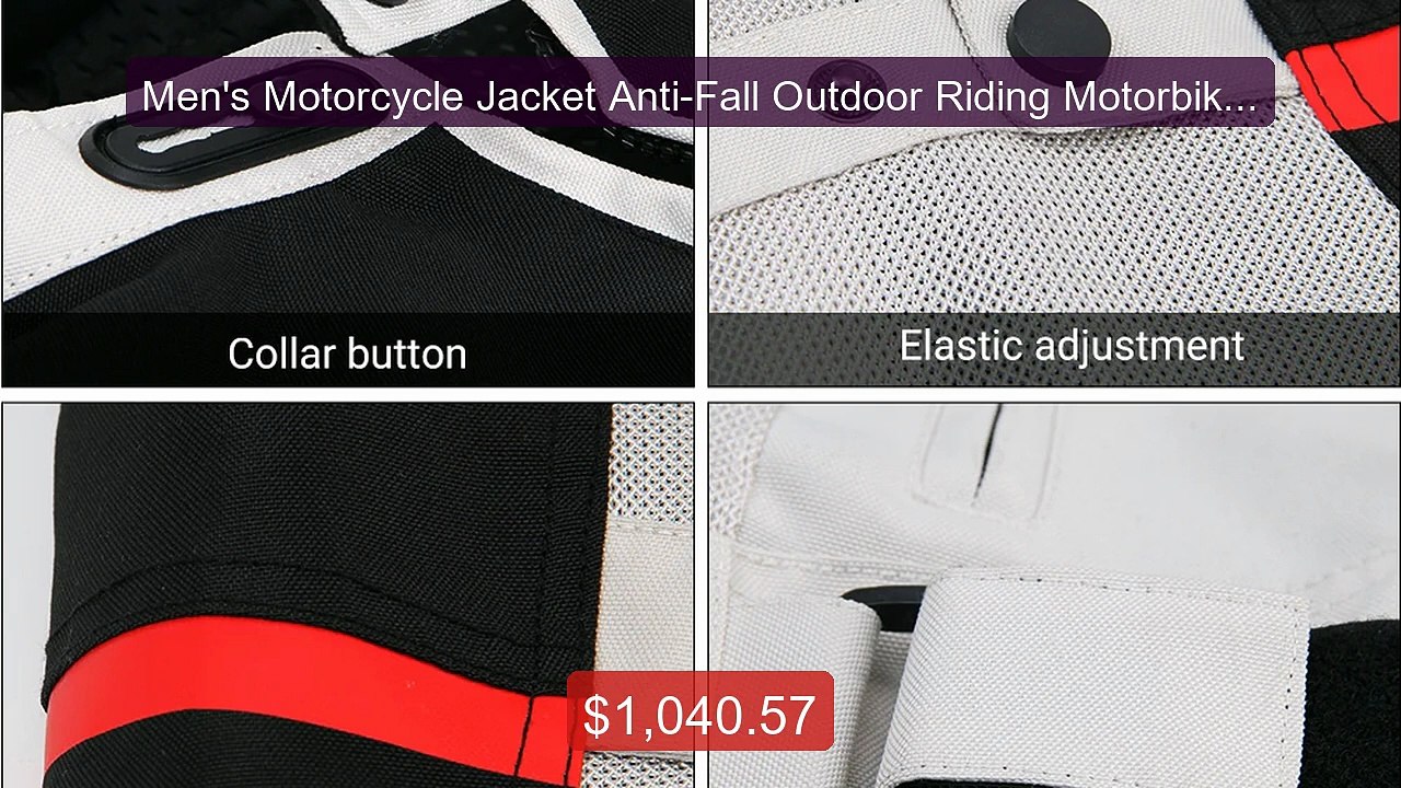 Men's Motorcycle Jacket Anti-Fall Outdoor Ridin...