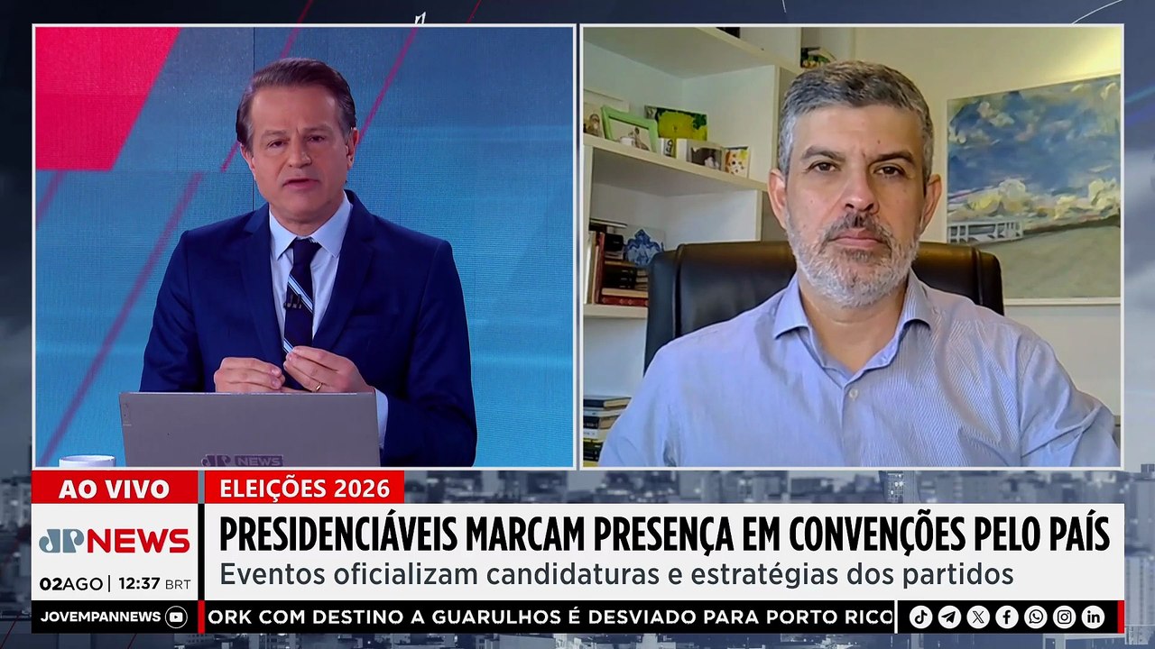 Analista aponta desafios de Lula e Flávio Bolsonaro com eleitor de centro