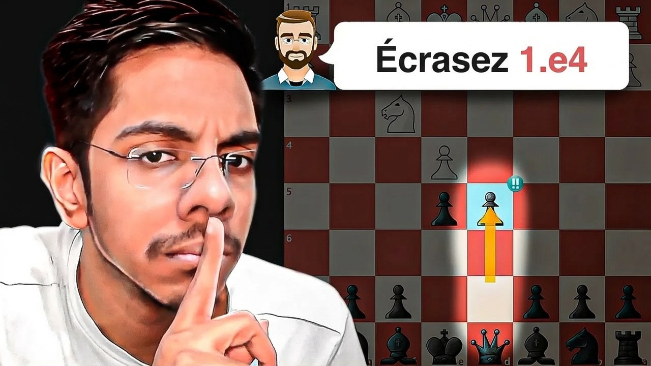 Mon ouverture agressive préférée avec les Noirs contre 1.e4