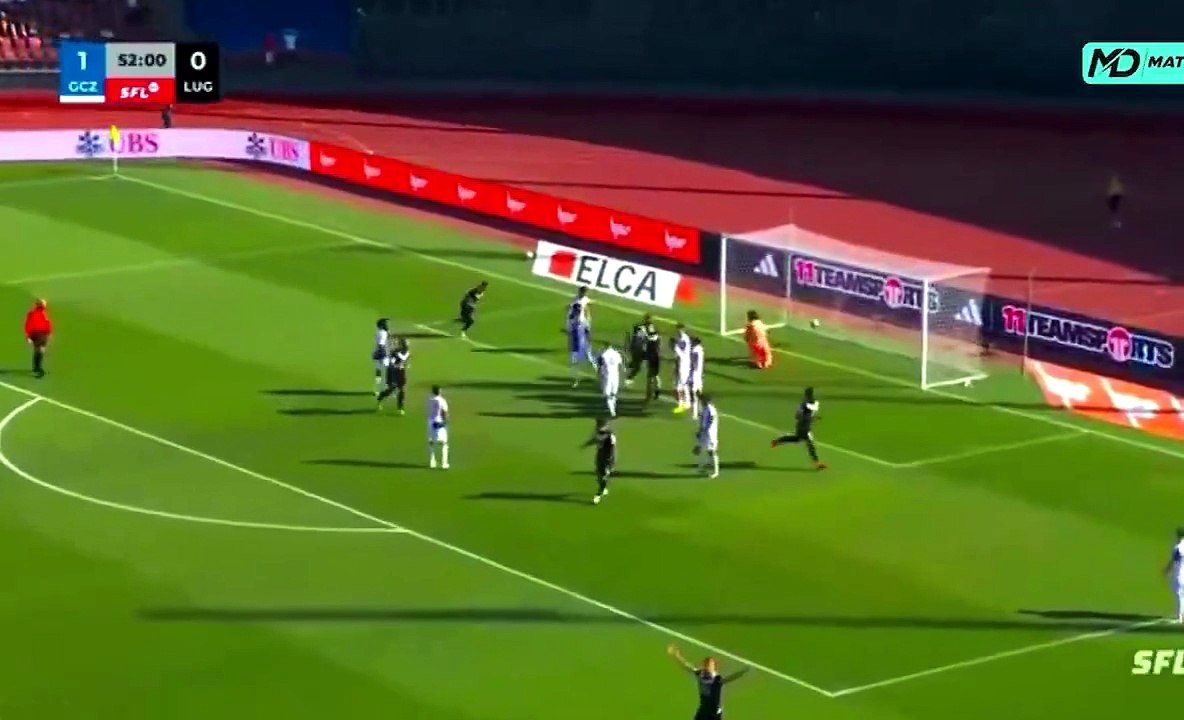 Dereck Moncada se estrena como goleador con el Lugano FC de Suiza ante Grasshopper