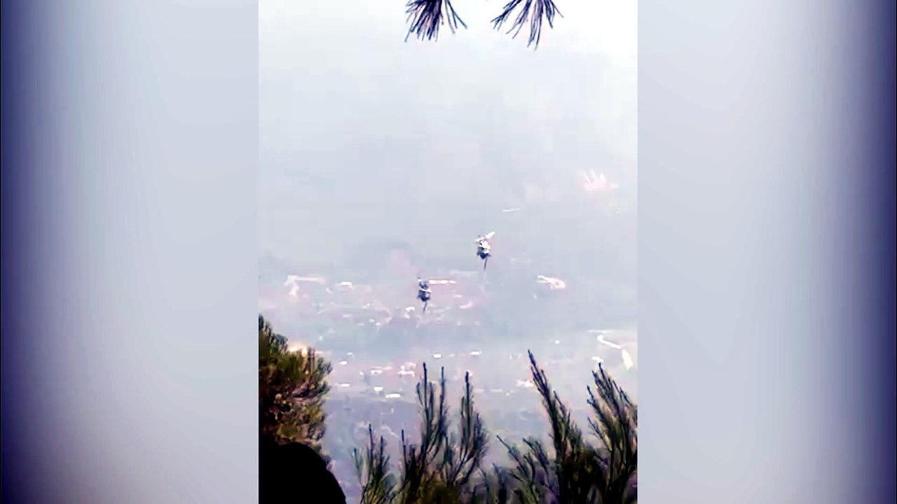 VEJA O VÍDEO: Colisão entre helicópteros durante combate a incêndio mobiliza resgate na Grécia