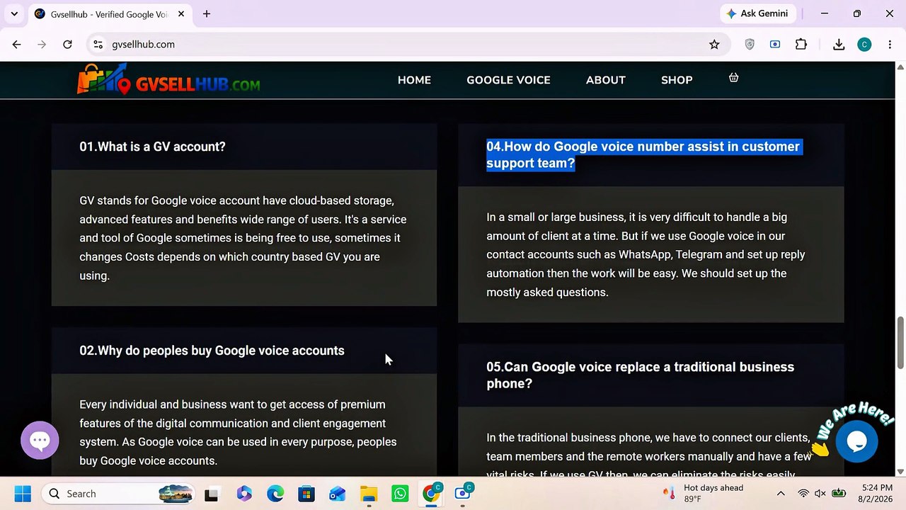 Google Voice Account Purchase Tutorial | Complete Ordering Process