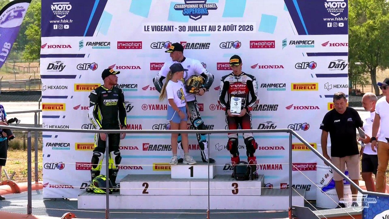 Championnats de France FSBK - Superbike (course 2) - Le Vigeant