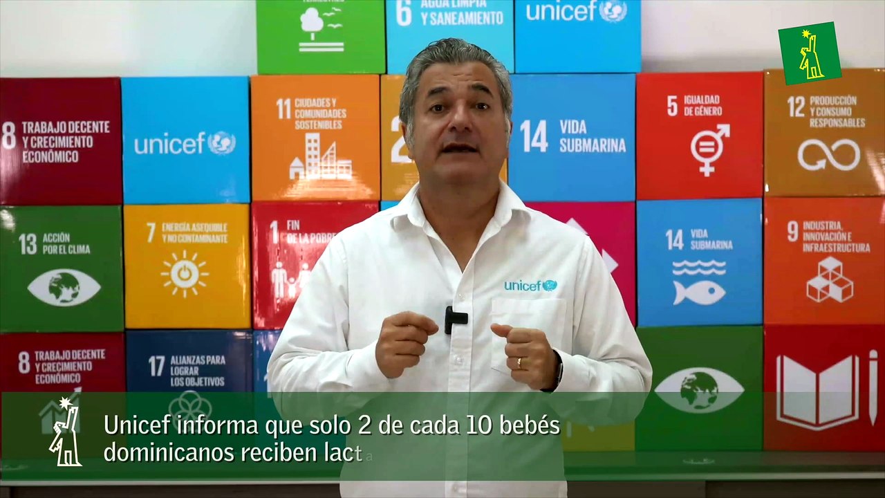 Unicef informa que solo 2 de cada 10 bebés dominicanos reciben lactancia materna exclusiva