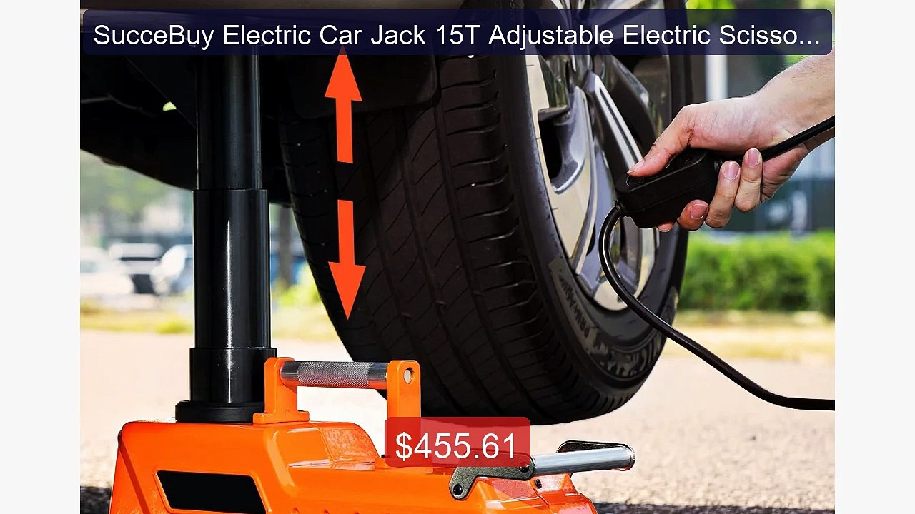 SucceBuy Electric Car Jack 15T Adjustable Electric Scissor ... -- Top Pick 2026 | Unbeatable Price!