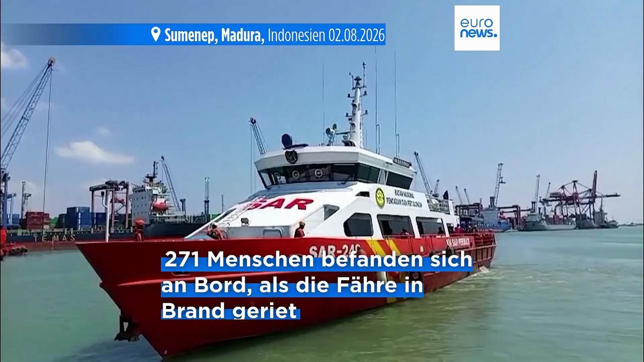 Brand auf indonesischer Fähre: mindestens fünf Tote und 41 Vermisste
