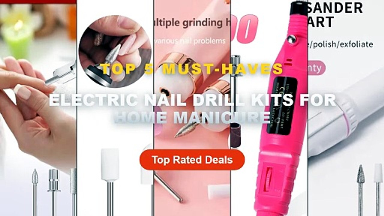 Best Electric Nail Drill Kits For Home Manicure on AliExpress | Review - Nail Sander Set Electric Nail Drill Machine Gri...
