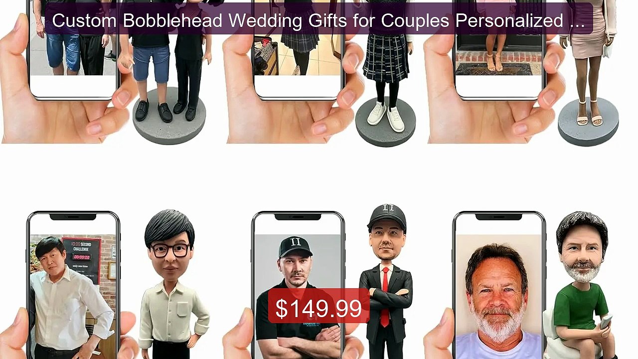 Custom Bobblehead Wedding Gifts for Couples Per...