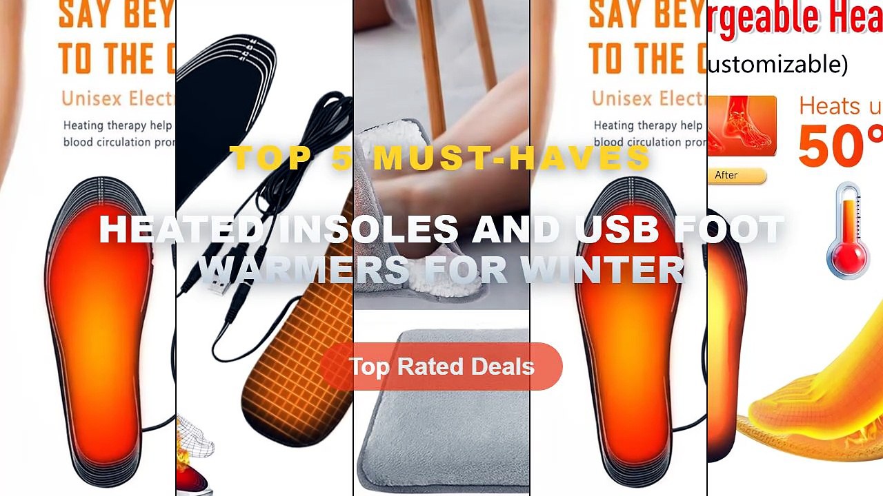 Ultimate Guide to the Best Heated Insoles And USB Foot Warmers For Winter - USB Heated Shoe Insoles Electric Foot Unisex...