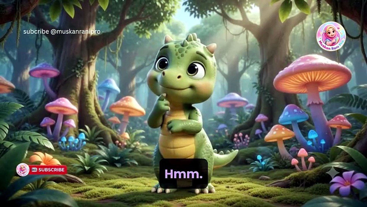 Jaadui jungle mein chote Dinosaur aur uddte hue aam