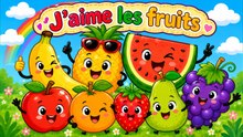 🍎 J'aime les fruits 🍇 | Chansons pour Enfants🎶 | Comptines Éducative Françaises | Karaoké Amusant