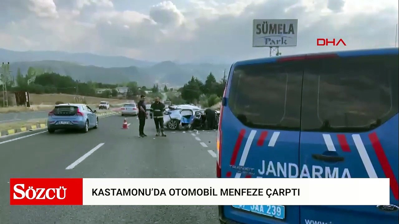 Otomobil menfeze çarptı; aynı aileden 2 ölü, 4 yaralı