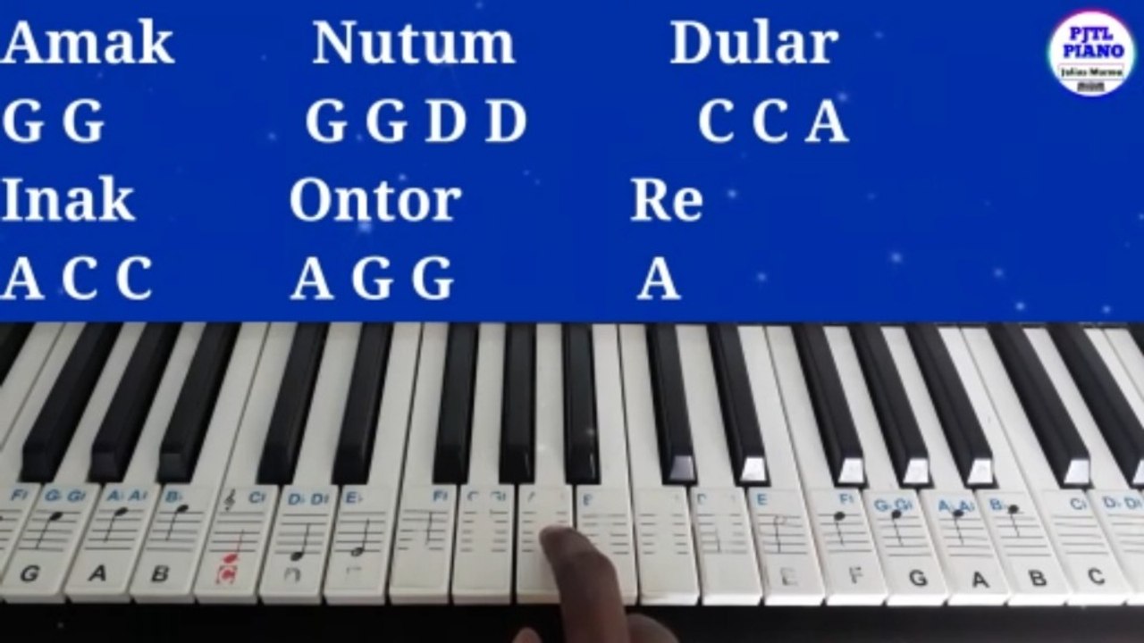 Amak Nutum Dular Inak Ontor Re Piano Tutorial | Piritiya | Santhali Piano Notes | PJTL Piano