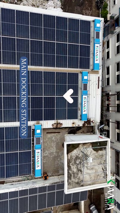 Solar panels automatically clean