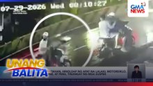 Magkasintahan, hinoldap ng 4 na lalaki; motorsiklo, cell phone, at pera, tinangay ng mga suspek | Unang Balita