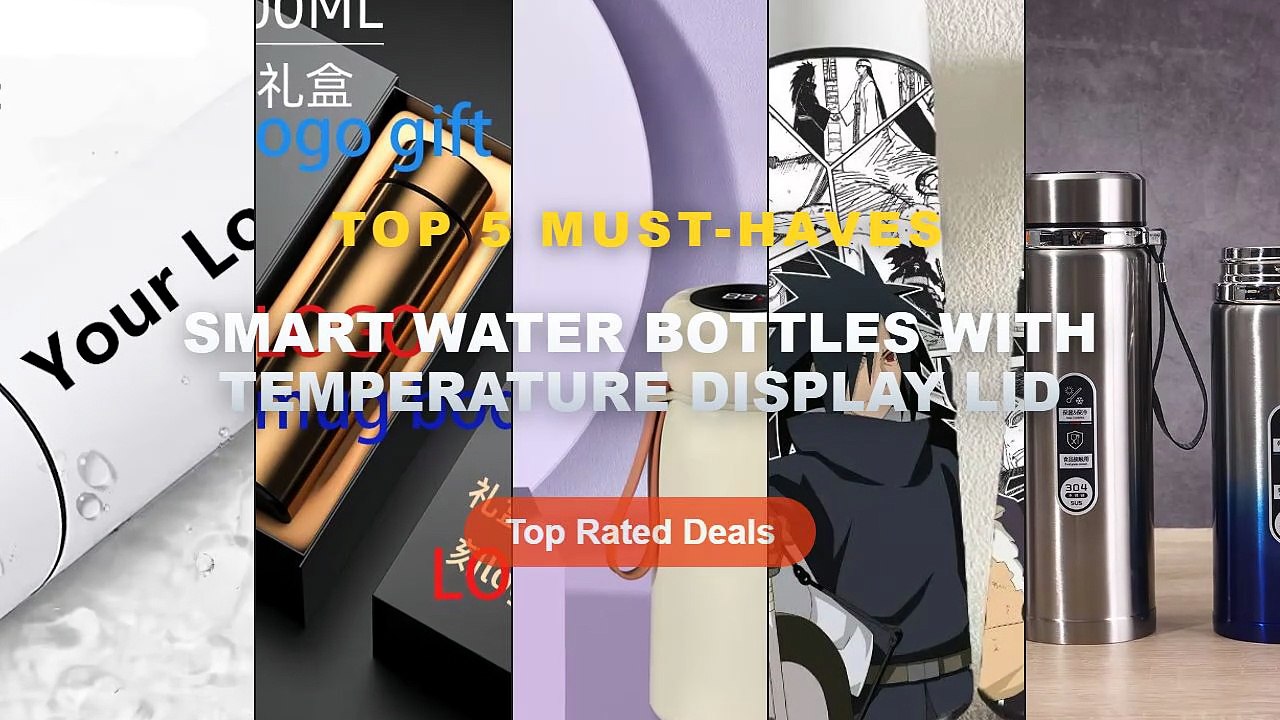 Best Smart Water Bottles With Temperature Display Lid on AliExpress | Review - Vacuum Water Bottle Smart Display Tempera...