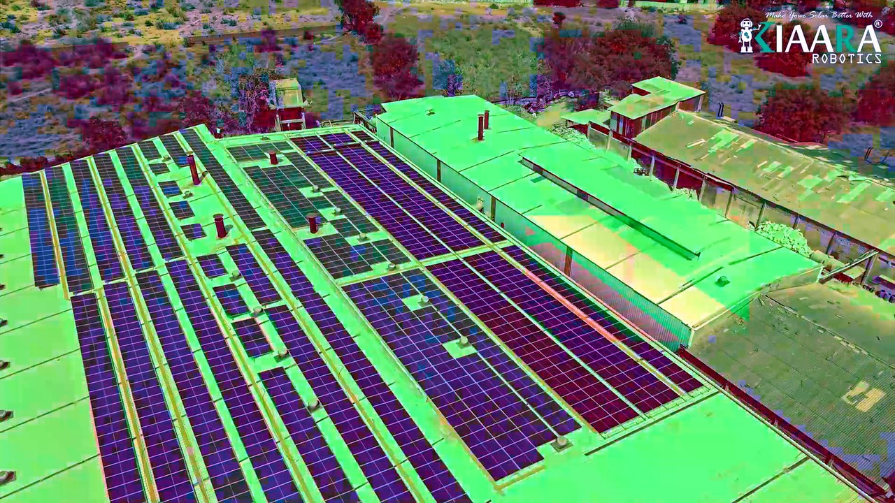 Solar panels automatically clean