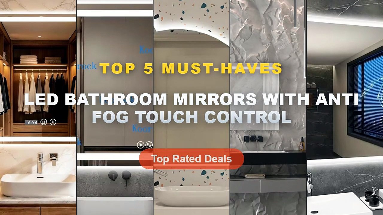 Top 5 Best LED Bathroom Mirrors With Anti Fog T...