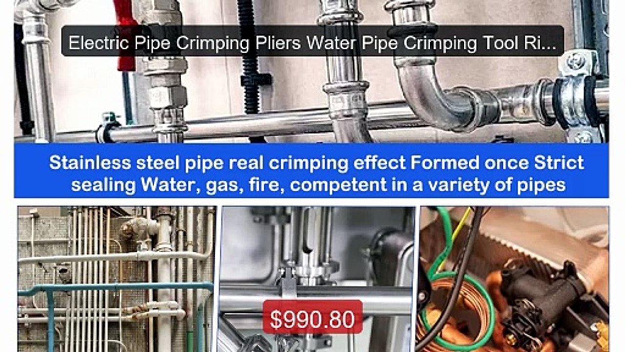 Electric Pipe Crimping Pliers Water Pipe Crimping Tool Ring... -- Top Pick 2026 | Unbeatable Price!