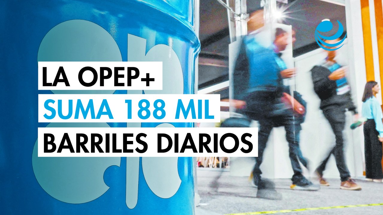 La Opep+ aumenta su cuota de producción de petróleo en 188,000 barriles diarios