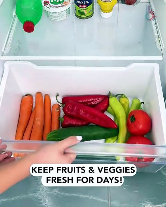 Keep fruit and veg fresh with this trick🌶️