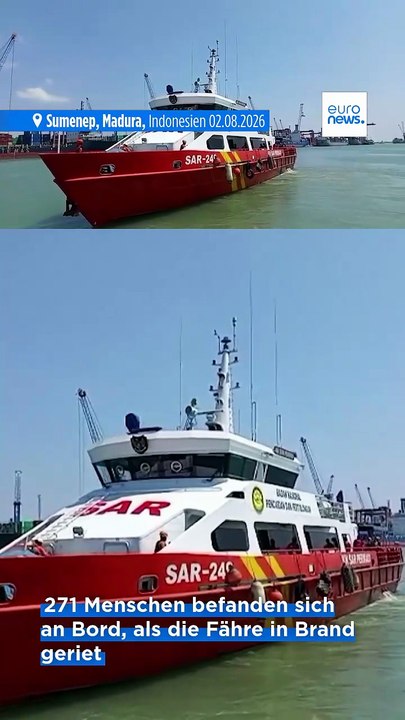 Brand auf indonesischer Fähre: mindestens fünf Tote und 41 Vermisste