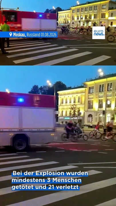 Offenbar Anschlag in Moskauer Restaurant: Drei Tote, 21 Verletzte