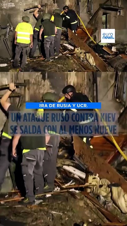 35 misiles y 185 drones rusos contra Ucrania matan a 9 personas en Kiev