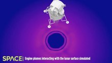 Apollo 12 Moon Landing Simulated By Supercomputer To Study Rocket Plume Effects