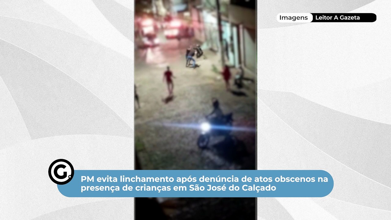 PM evita linchamento após denúncia de atos obscenos na presença de crianças em São José do Calçado