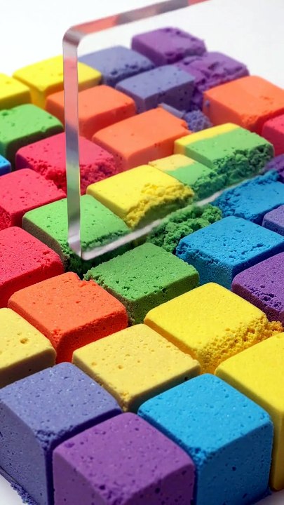 Memory Foam Cube Maze Compressed ASMR | Satisfying Slow Foam Recovery