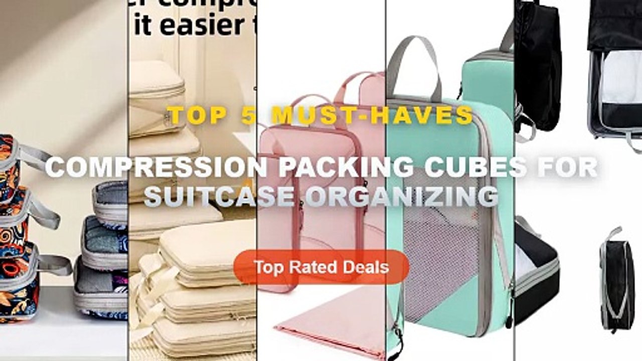 Best Compression Packing Cubes For Suitcase Organizing on AliExpress | Review - 4Pcs/Set Travel Compression Packing Cube...
