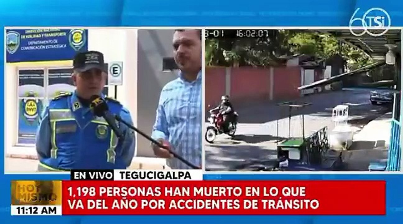 La DNVT reporta 7 fallecidos y 22 heridos durante el fin de semana en Honduras