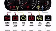 Car dashboard warning lights