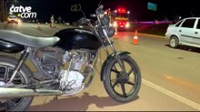 Motoboy sofre fratura na perna após colisão frontal com carro na PRc 467, em Cascavel