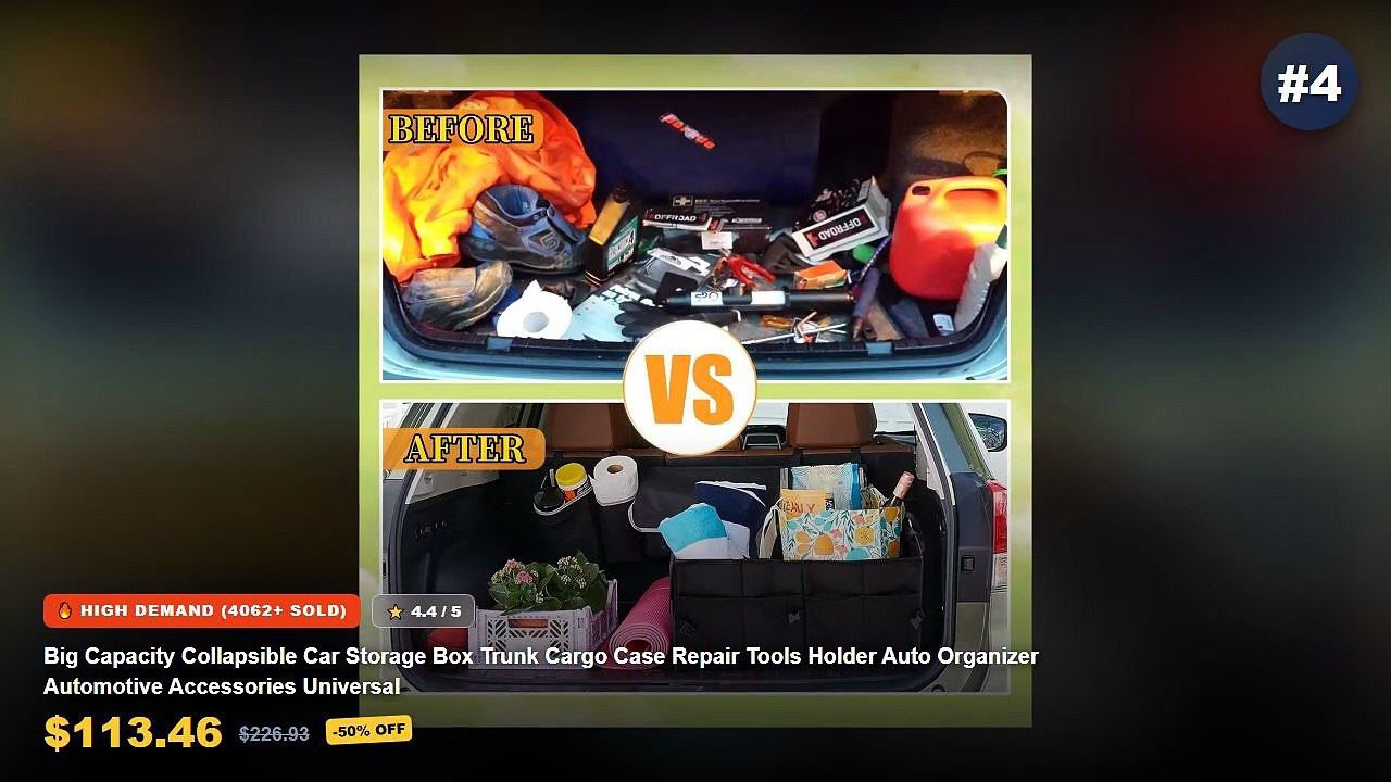 Top 5 Best Car Trunk Organizers With Foldable S...