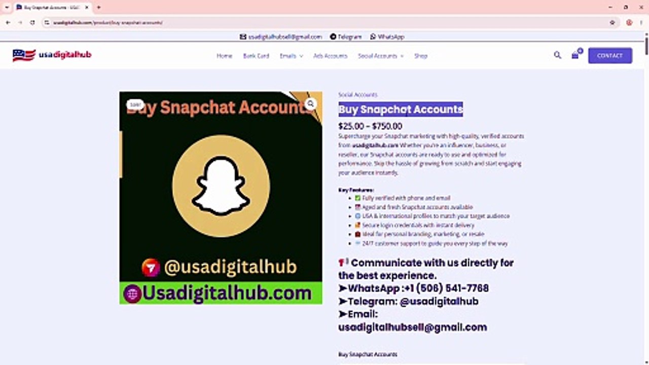 Top 10 Websites For Purchasing Old Snapchat Accounts ...