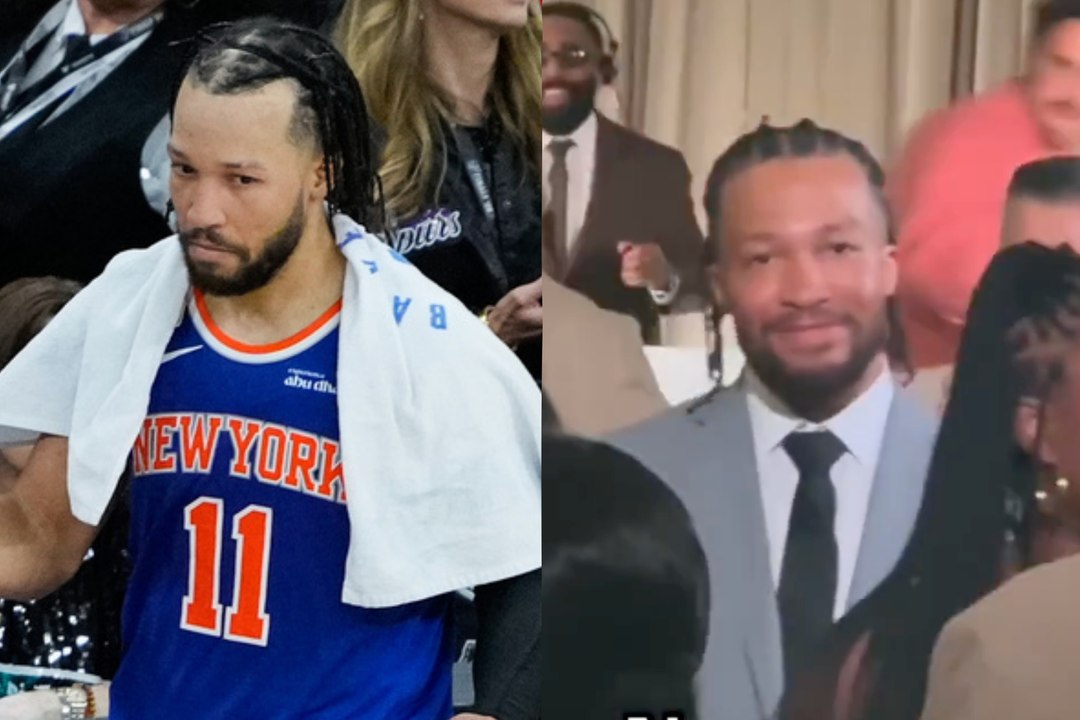 Jalen Brunson crea sin querer el nuevo meme de internet en la boda de Donovan Mitchell