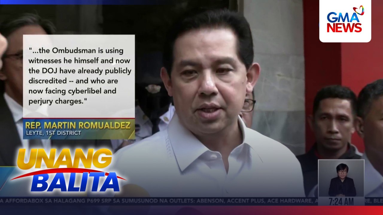 Rep. Martin Momualdez, nanawagan ng patas na hustisya sa imbestigasyon laban sa kaniya ng Ombudsman tungkol sa flood control scandal | Unang Balita