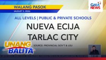Wala na ring pasok sa iba pang lugar sa Central Luzon | Unang Balita