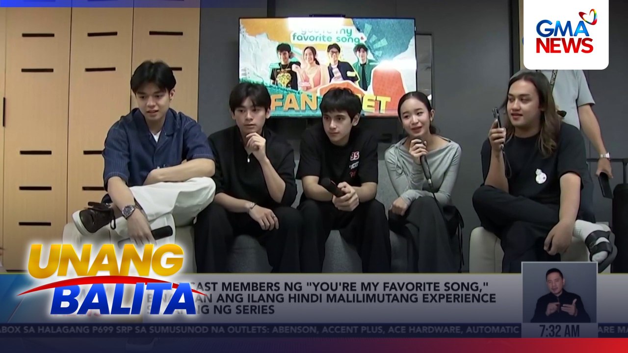 Ilang cast members ng "You're My Favorite Song," binalikan ang ilang hindi malilimutang experience sa taping ng series | Unang Balita