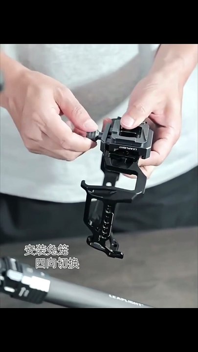 Micro SLR Camera Tripod Aluminum Alloy with Standard Arca Quick-Release Plate, Swivel Clip Seat & Gimbal Adapter