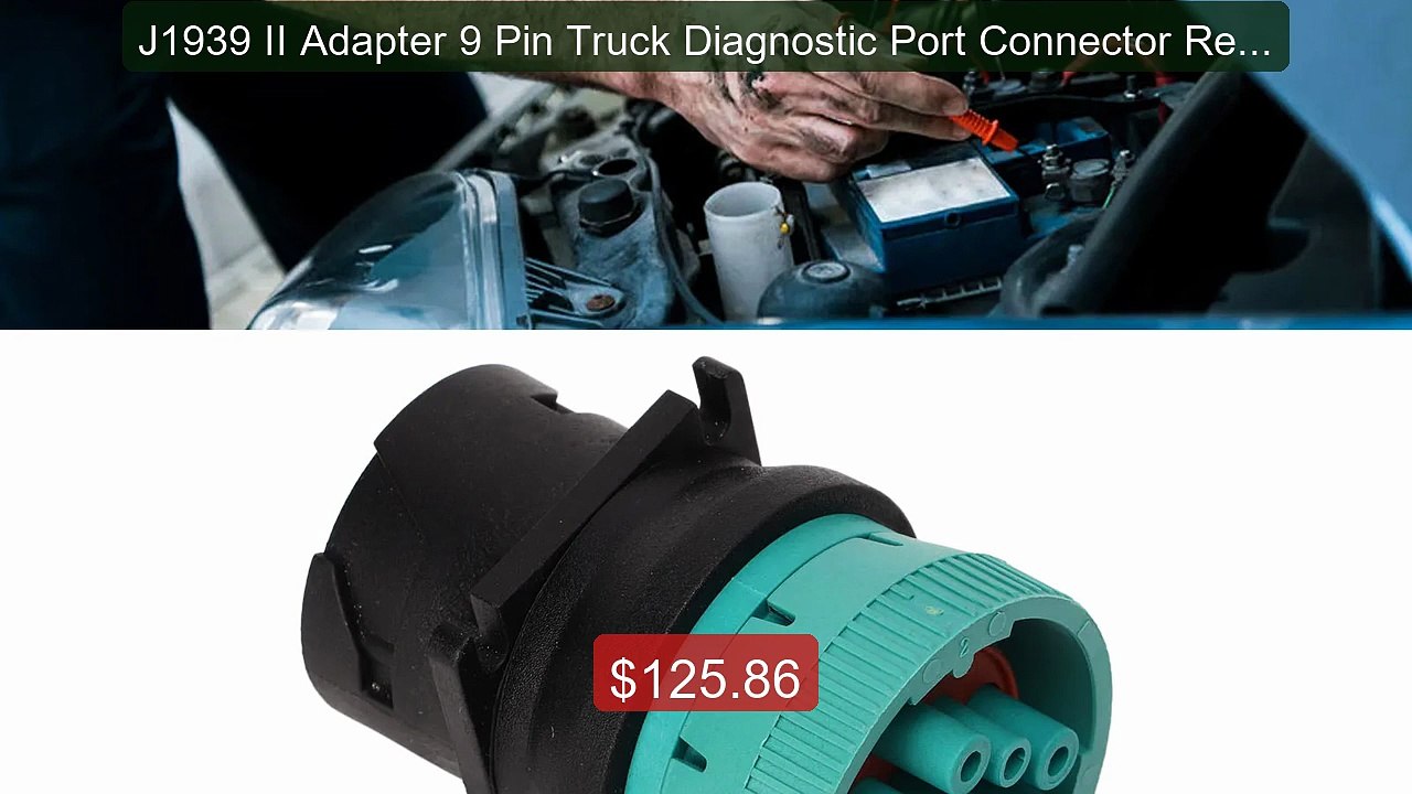 J1939 II Adapter 9 Pin Truck Diagnostic Port Connector Repl... -- Top Pick 2026 | Unbeatable Price!