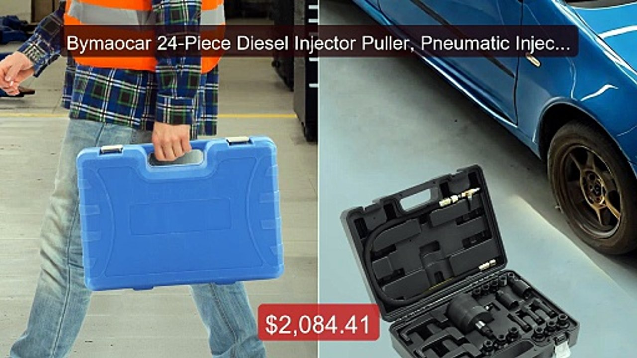 Bymaocar 24-Piece Diesel Injector Puller, Pneum...