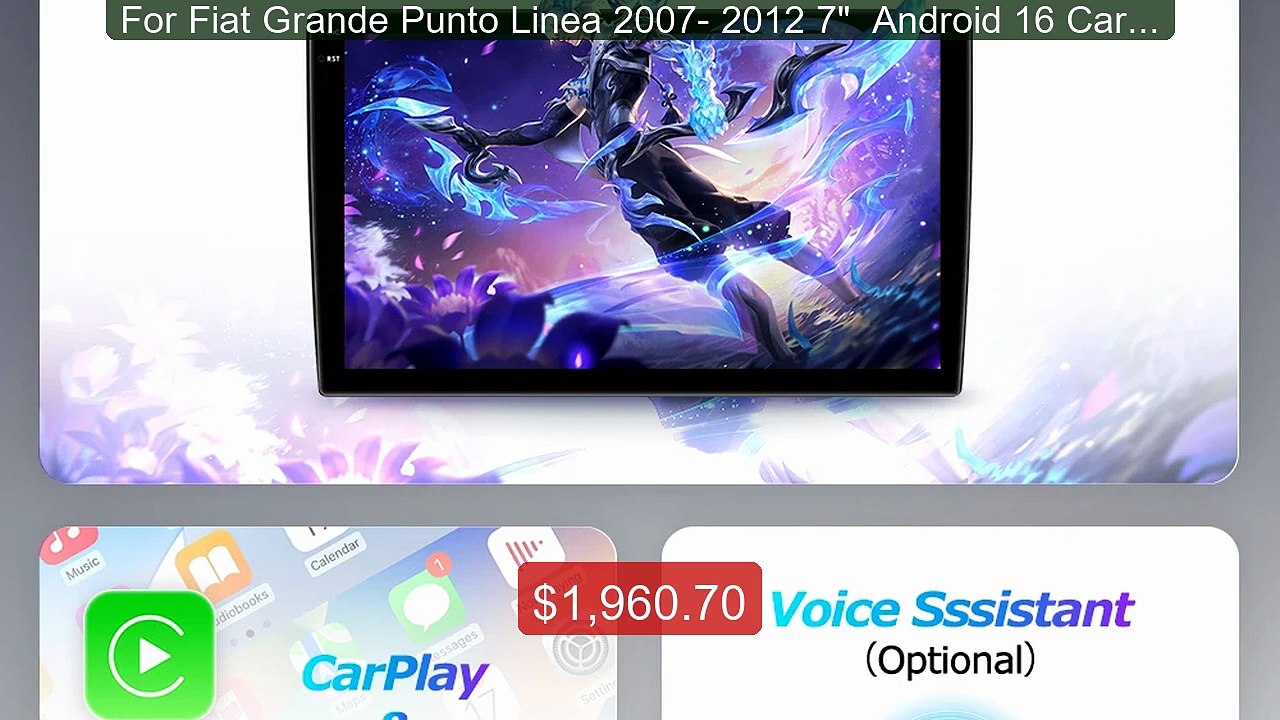 For Fiat Grande Punto Linea 2007- 2012 7"  Android 16 Car Multimed... -- Best Deal 2026 | Shop Now!